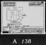 Manufacturer's drawing for Lockheed Corporation P-38 Lightning. Drawing number 192015