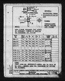 Manufacturer's drawing for Grumman Aerospace Corporation F6F Hellcat. Drawing number G106