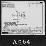Manufacturer's drawing for Lockheed Corporation P-38 Lightning. Drawing number 199278