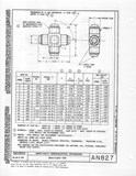 Manufacturer's drawing for Generic Parts - Aviation General Manuals. Drawing number AN827