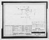 Manufacturer's drawing for Boeing Aircraft Corporation B-17 Flying Fortress. Drawing number 41-433