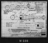 Manufacturer's drawing for North American Aviation B-25 Mitchell Bomber. Drawing number 98-61051