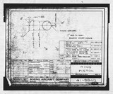 Manufacturer's drawing for Boeing Aircraft Corporation B-17 Flying Fortress. Drawing number 41-9840