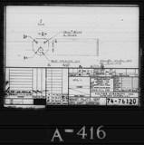 Manufacturer's drawing for Vultee Aircraft Corporation BT-13 Valiant. Drawing number 74-76120