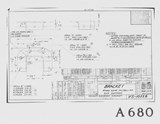 Manufacturer's drawing for Chance Vought F4U Corsair. Drawing number 10528