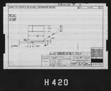 Manufacturer's drawing for North American Aviation B-25 Mitchell Bomber. Drawing number 98-61139