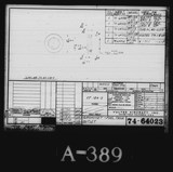 Manufacturer's drawing for Vultee Aircraft Corporation BT-13 Valiant. Drawing number 74-64023