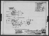 Manufacturer's drawing for North American Aviation B-25 Mitchell Bomber. Drawing number 98-53498