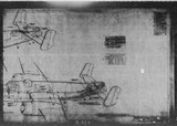Manufacturer's drawing for North American Aviation B-25 Mitchell Bomber. Drawing number 108-00025
