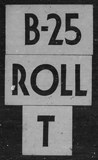 Manufacturer's drawing for North American Aviation B-25 Mitchell Bomber. Drawing number B-25 ROLL T