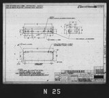 Manufacturer's drawing for North American Aviation B-25 Mitchell Bomber. Drawing number 98-62526