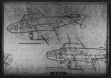 Manufacturer's drawing for North American Aviation B-25 Mitchell Bomber. Drawing number 108-00025