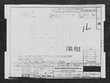 Manufacturer's drawing for North American Aviation B-25 Mitchell Bomber. Drawing number 19-54048