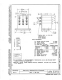 Manufacturer's drawing for Generic Parts - Aviation General Manuals. Drawing number AN3315