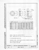 Manufacturer's drawing for Generic Parts - Aviation General Manuals. Drawing number AN975