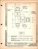 Manufacturer's drawing for Generic Parts - Aviation Standards. Drawing number an6033