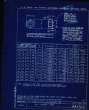 Manufacturer's drawing for Generic Parts - Aviation Standards. Drawing number an315