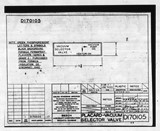 Manufacturer's drawing for Beechcraft Beech Staggerwing. Drawing number D170105
