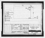 Manufacturer's drawing for Boeing Aircraft Corporation B-17 Flying Fortress. Drawing number 41-1587