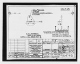 Manufacturer's drawing for Beechcraft AT-10 Wichita - Private. Drawing number 104745