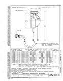 Manufacturer's drawing for Generic Parts - Aviation General Manuals. Drawing number AN3089