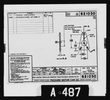Manufacturer's drawing for Packard Packard Merlin V-1650. Drawing number 621030