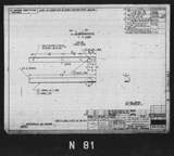 Manufacturer's drawing for North American Aviation B-25 Mitchell Bomber. Drawing number 98-72161