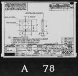 Manufacturer's drawing for Lockheed Corporation P-38 Lightning. Drawing number 190207