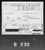 Manufacturer's drawing for Boeing Aircraft Corporation B-17 Flying Fortress. Drawing number 1-20017