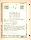 Manufacturer's drawing for Generic Parts - Aviation Standards. Drawing number an6270