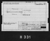Manufacturer's drawing for North American Aviation B-25 Mitchell Bomber. Drawing number 98-58831