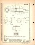 Manufacturer's drawing for Generic Parts - Aviation Standards. Drawing number an6043