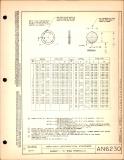 Manufacturer's drawing for Generic Parts - Aviation Standards. Drawing number an6230