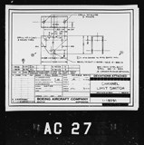 Manufacturer's drawing for Boeing Aircraft Corporation B-17 Flying Fortress. Drawing number 1-18091