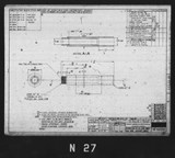 Manufacturer's drawing for North American Aviation B-25 Mitchell Bomber. Drawing number 98-62535