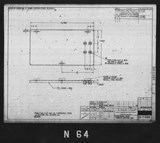 Manufacturer's drawing for North American Aviation B-25 Mitchell Bomber. Drawing number 98-71064