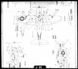 Manufacturer's drawing for Republic Aircraft P-47 Thunderbolt. Drawing number 93X84077