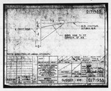 Manufacturer's drawing for Beechcraft Beech Staggerwing. Drawing number D171955