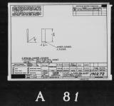 Manufacturer's drawing for Lockheed Corporation P-38 Lightning. Drawing number 190272