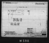 Manufacturer's drawing for North American Aviation B-25 Mitchell Bomber. Drawing number 98-54031