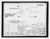 Manufacturer's drawing for Beechcraft AT-10 Wichita - Private. Drawing number 105820