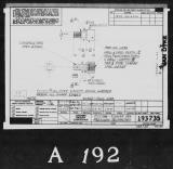 Manufacturer's drawing for Lockheed Corporation P-38 Lightning. Drawing number 193735