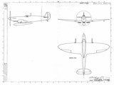 Manufacturer's drawing for Vickers Spitfire. Drawing number 36100