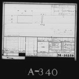 Manufacturer's drawing for Vultee Aircraft Corporation BT-13 Valiant. Drawing number 74-06320