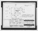 Manufacturer's drawing for Boeing Aircraft Corporation B-17 Flying Fortress. Drawing number 41-8627