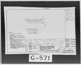 Manufacturer's drawing for Chance Vought F4U Corsair. Drawing number 38073
