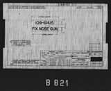 Manufacturer's drawing for North American Aviation B-25 Mitchell Bomber. Drawing number 108-61466