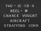 Manufacturer's drawing for Chance Vought F4U Corsair. Drawing number CORSAIR ROLL M