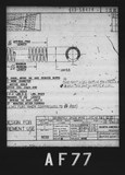 Manufacturer's drawing for North American Aviation B-25 Mitchell Bomber. Drawing number 99-58474