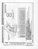 Manufacturer's drawing for Generic Parts - Aviation General Manuals. Drawing number AN758
